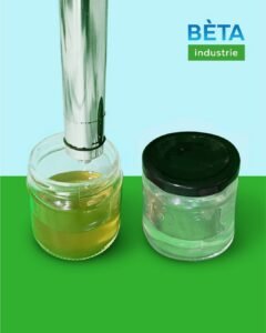 Deelstroomfilter voor en na filtratie 