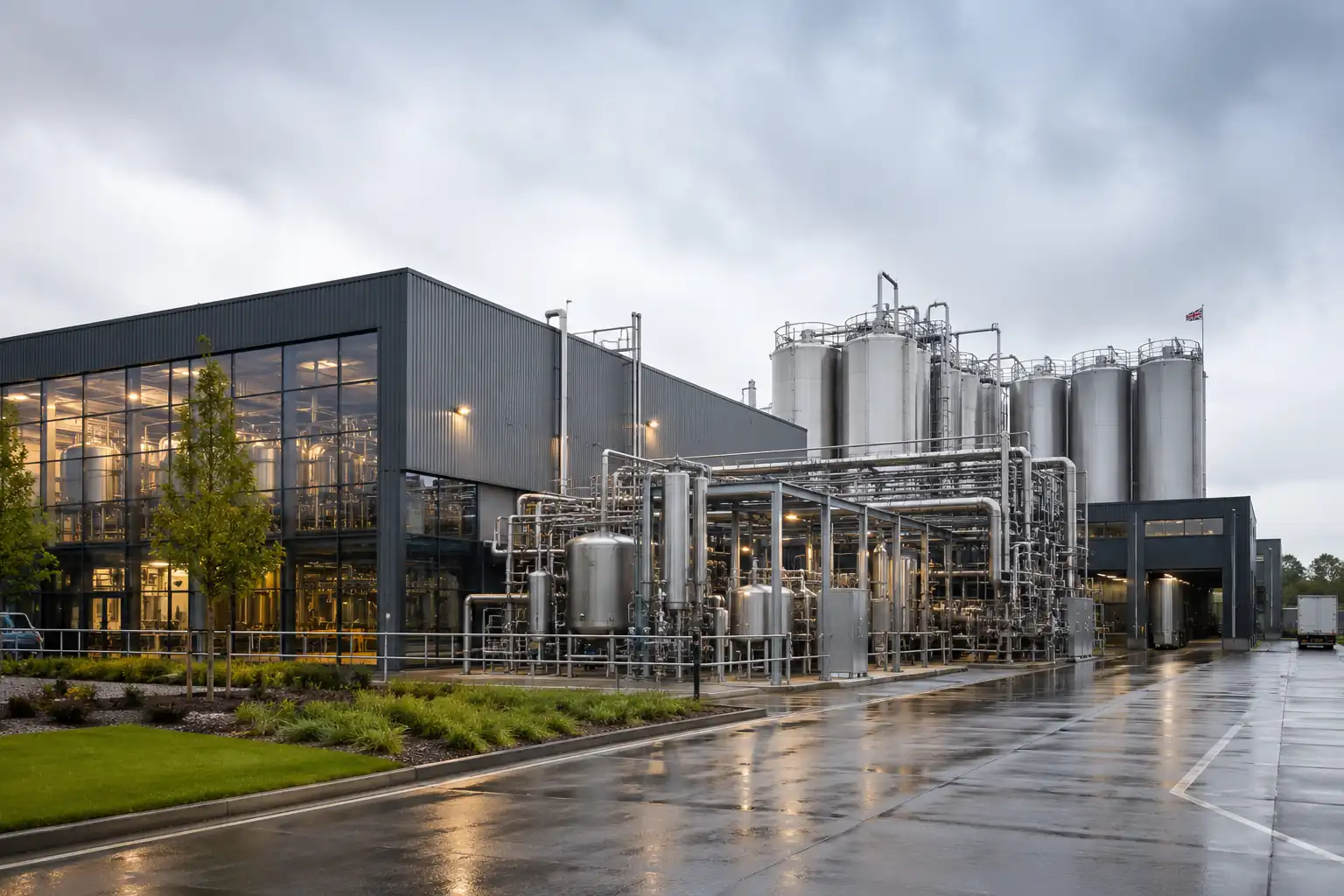Steriele afvullijn voor alcoholarm bier bij een contract-bottler in het Verenigd Koninkrijk